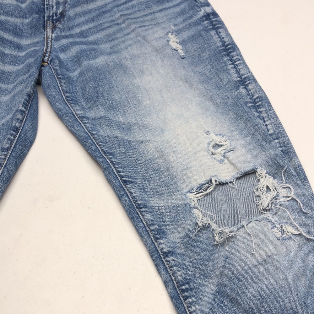 DISTRESS MENS VINTAGE AMERICAN EAGLE ATHLETIC FIT JEANS 30x32 😎 - Picture 8 of 13